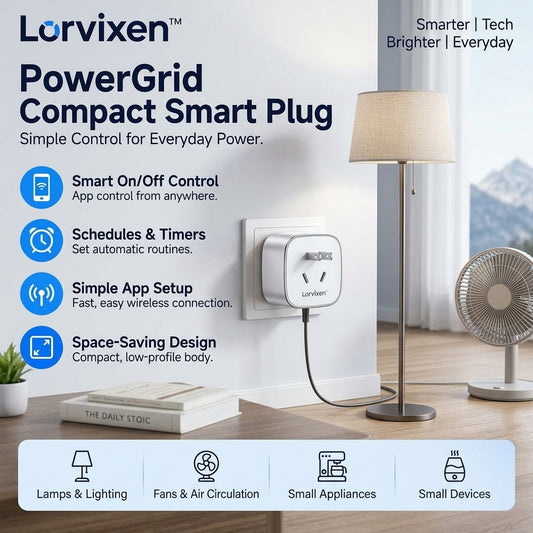 Lorvixen™ PowerGrid Compact Smart Plug