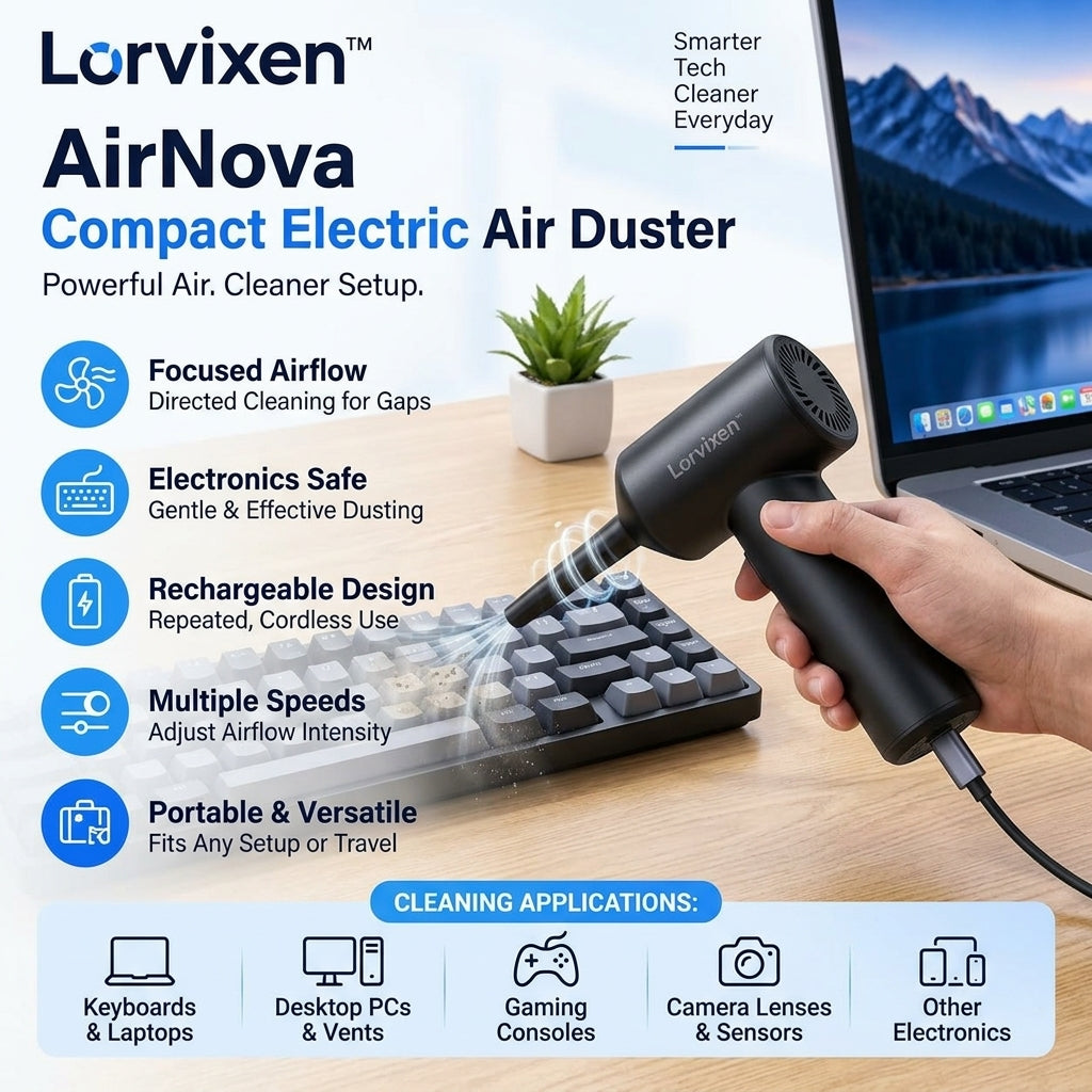 Lorvixen™ AirNova Compact Electric Air Duster