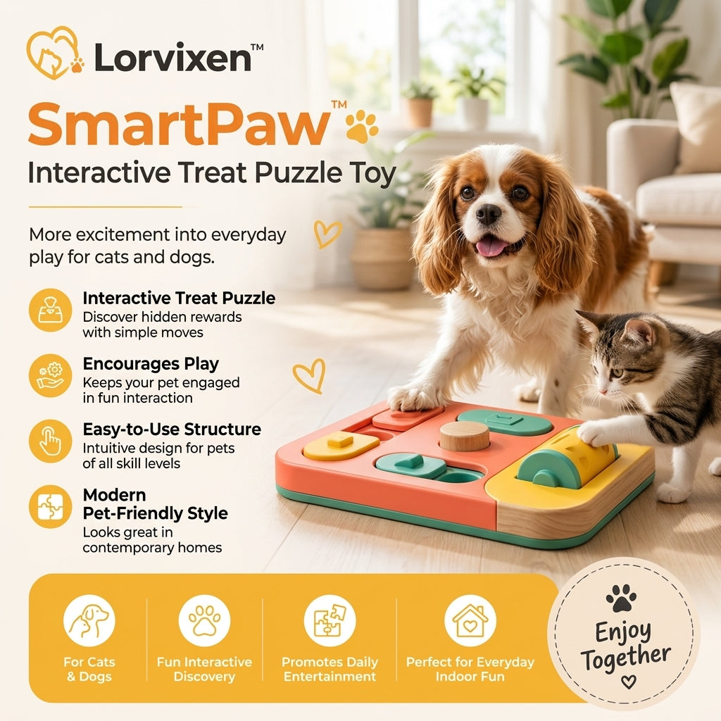 Lorvixen™ SmartPaw Interactive Treat Puzzle Toy