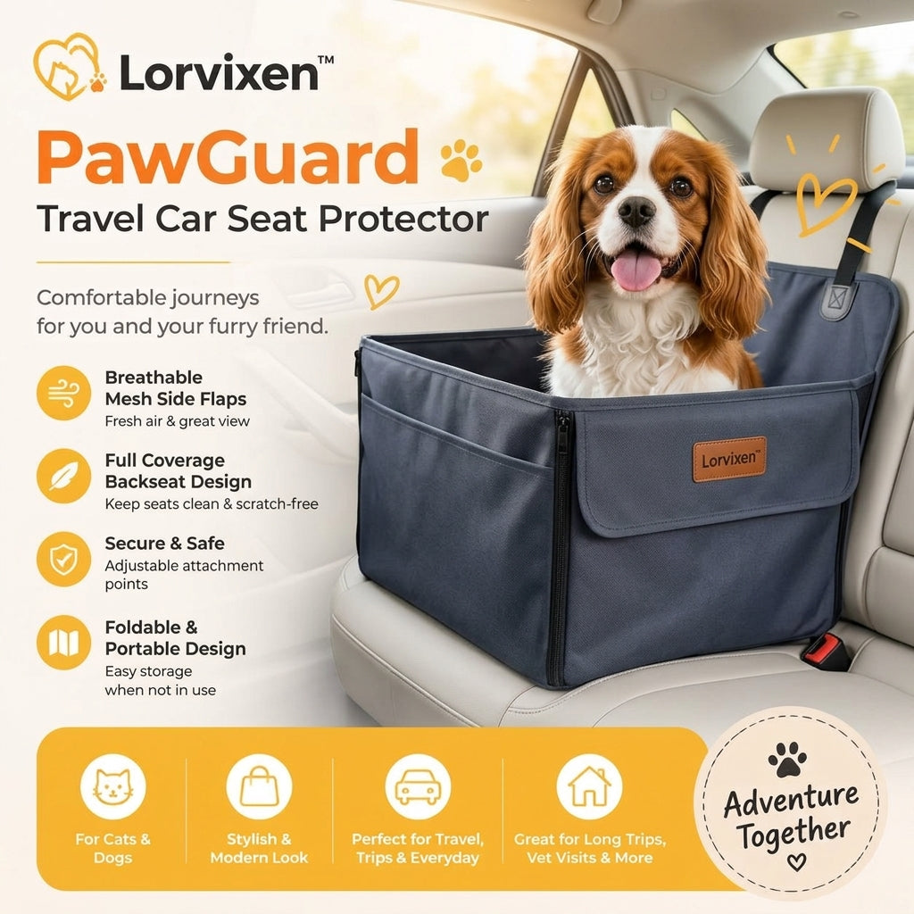 Lorvixen™ PawGuard Travel Car Seat Protector