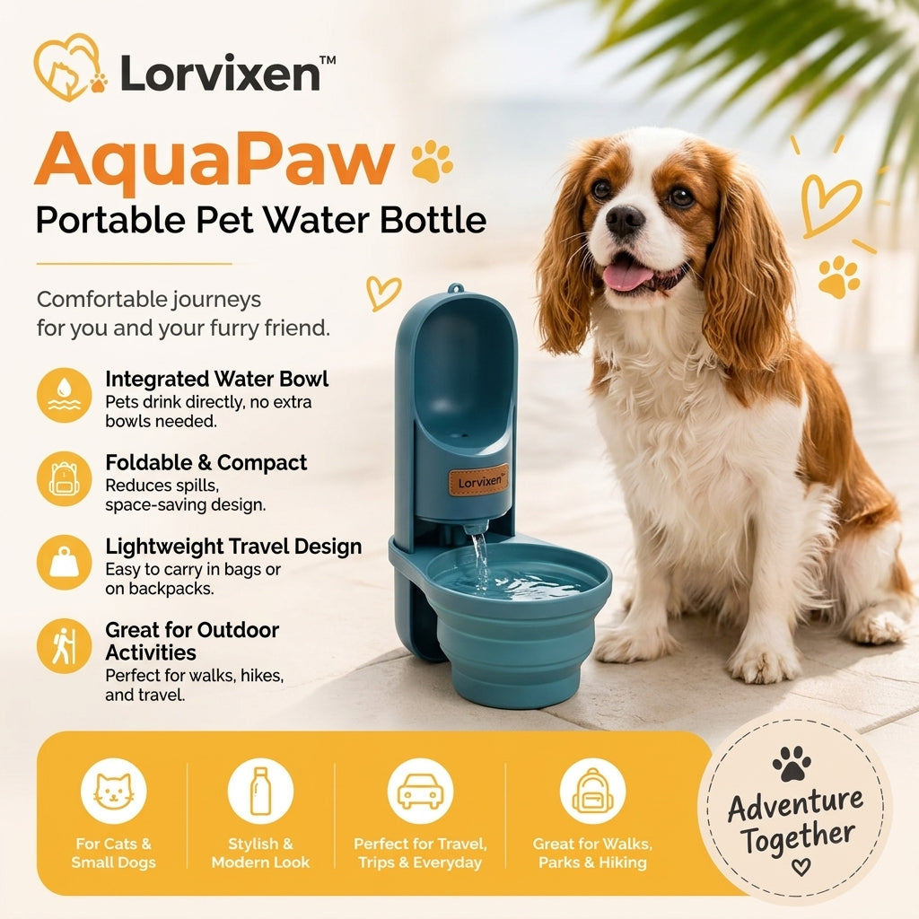 Lorvixen™ AquaPaw Portable Pet Water Bottle